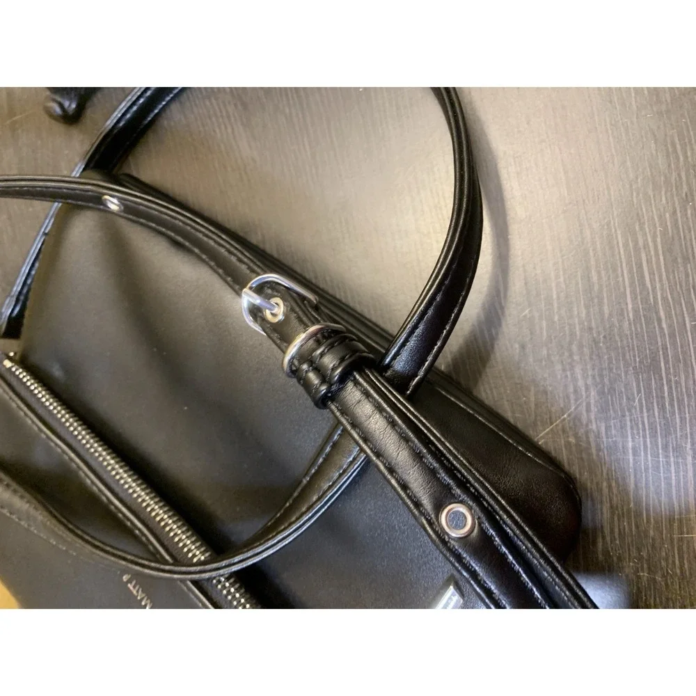 Matt & Nat HILEY Vegan Leather Crossbody Foldover Bag Purse Black Classic